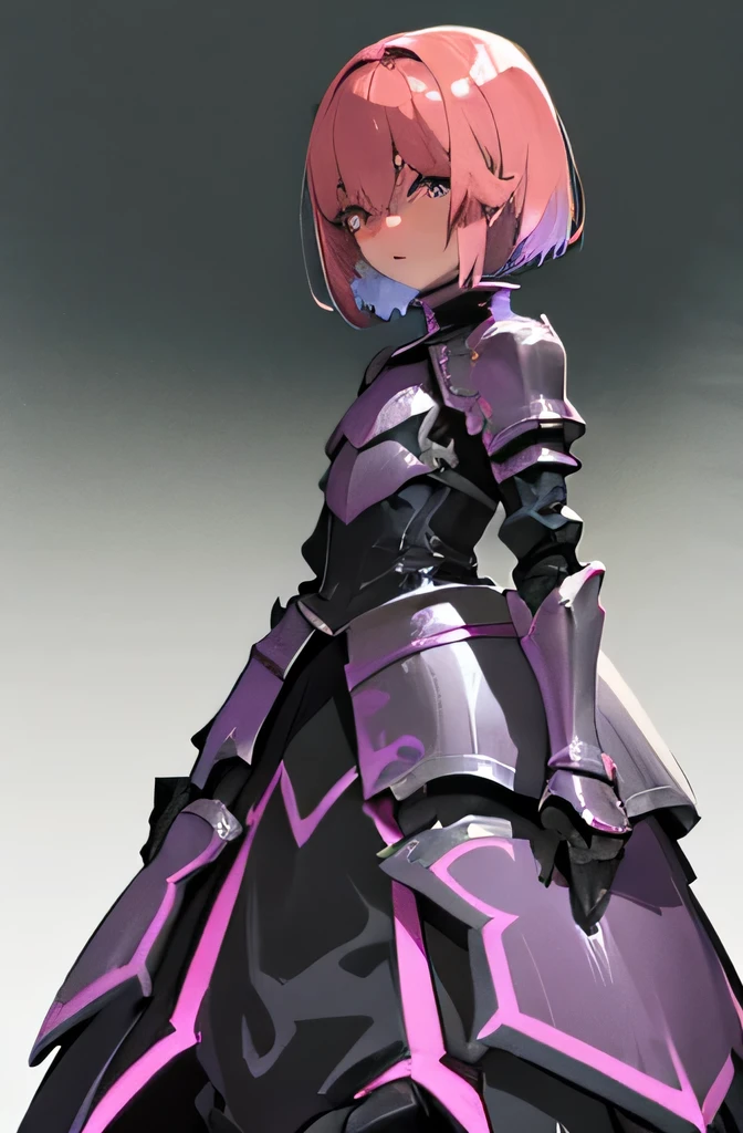 shota,light pink hair,short hair,Black Armor