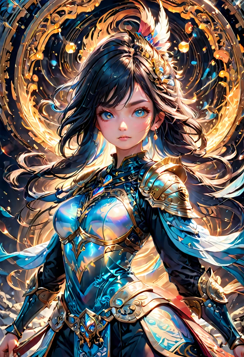 Female Warrior, best quality, masterpiece, very aesthetic, perfect composition, intricate details, ultra-detailed