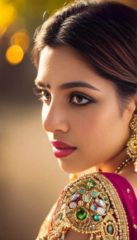 a beautiful indian woman with detailed eyes, detailed lips, long eyelashes, wearing a stunning hollywood dress, 8k, hyperrealistic, masterpiece, photorealistic, intricate details, high quality, vivid colors, natural lighting, dramatic pose, elegant, fashion photography