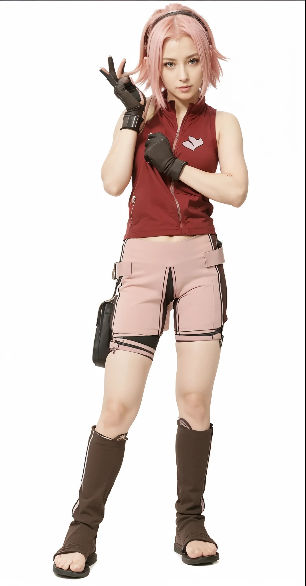 Sakura Haruno, extremamente realista, muito linda, bunda grande, pernas grossas, Fitness