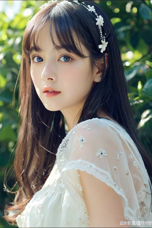 (((32k,Attention to details,Attention to detail、masterpiece,Attention to detail,alone))),RAW Photos & Realistic atmosphere,beautiful dark blue eyes,Mouth Details,Glossy lips,Thin eyebrows,beautiful Eyes、Soft white skin that shines in every detail、sheの深い黒色の目はとてもbeautifulです,Lip details、とてもbeautiful顔,とてもbeautiful顔、Lively Faces,beautiful, Glowing Lips,beautiful Eyebrows,Infinite Reality, Realistic Young Gravure Idol,she'she'she'she'she'Very cute woman , Young Gravure Idol, Young Gravure Idol, とても美しくてかわいいbeautiful 21 year old girl,Incredibly beautiful and elegant,beautiful 21 year old girl,Natural soft light,(Shiny Hair,,beautiful and kind eyes:1.5),A kind smile,Shapely breasts,Medium Long Hair,Tying up hair,beautiful posture,No makeup,Thinking Ahead,