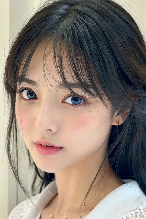 (((32ｋ,Attention to details,Attention to detail、masterpiece,Attention to detail,alone))),RAW Photos & Realistic atmosphere,beautiful dark blue eyes,Mouth Details,Glossy lips,Thin eyebrows,beautiful Eyes、Soft white skin that shines in every detail、sheの深い黒色の目はとてもbeautifulです,Lip details、とてもbeautiful顔,とてもbeautiful顔、Lively Faces,beautiful, Glowing Lips,beautiful Eyebrows,Infinite Reality, Realistic Young Gravure Idol,she&#39;she&#39;she&#39;she&#39;she&#39;Very cute woman , Young Gravure Idol, Young Gravure Idol, とても美しくてかわいいbeautiful 21 year old girl,Incredibly beautiful and elegant，beautiful 21 year old girl,Natural soft light,（Shiny Hair,,beautiful and kind eyes：1.5）,A kind smile,Shapely breasts,Medium Long Hair,Tying up hair,beautiful posture,No makeup,Thinking Ahead,
