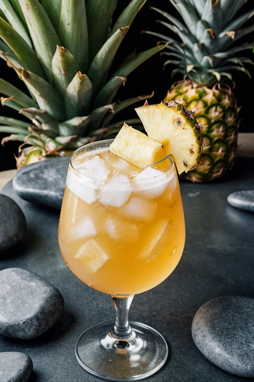 Pineapple Cocktail,on the rocks