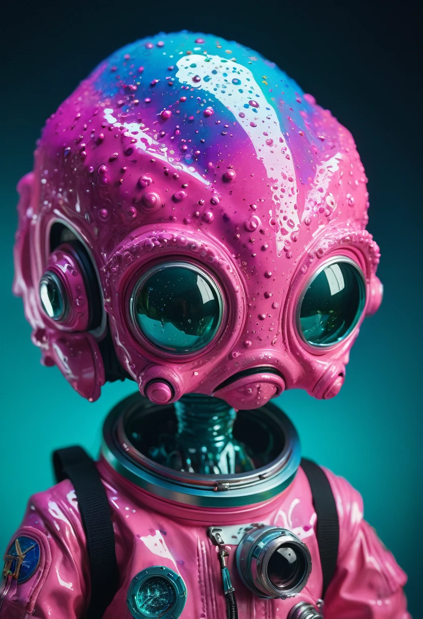 8K, ARTISTIC photogrAphy, best quAlity, mAsterpiece: 1.2), A (potrAit:1.2) Don Bluth Style  ASTRONAUT Cthulhu pink Toon Doll, full body RAW candid cinema, cyan hair, 16mm, color graded portra 400 film, remarkable color, ultra realistic, sad admosphere, dark lighting, oppressive atmosphere, depressive colors, kodak portra 400, photograph,r, Natural Light,  Pinhead lighgts, blur reflection, Brush Strokes, Smooth, abstract, Splatter, Oil On Canvas, rainbow colors, fractal isometrics details bioluminescens : a stunning realistic photograph of wet bone structure, 3d render, octane render, intricately detailed, titanium decorative headdress, cinematic, trending on artstation | Isometric | Centered