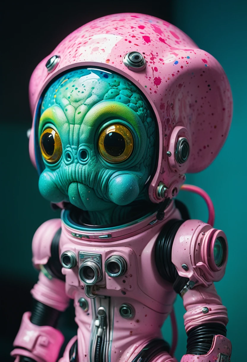 8K, ARTISTIC photogrAphy, best quAlity, mAsterpiece: 1.2), A (potrAit:1.2) Don Bluth Style ASTRONAUT Cthulhu pink Toon Doll, full body RAW candid cinema, cyan hair, 16mm, color graded portra 400 film, remarkable color, ultra realistic, sad admosphere, dark lighting, oppressive atmosphere, depressive colors, kodak portra 400, photograph,r, Natural Light, Pinhead lighgts, blur reflection, Brush Strokes, Smooth, abstract, Splatter, Oil On Canvas, rainbow colors, fractal isometrics details bioluminescens : a stunning realistic photograph of wet bone structure, 3d render, octane render, intricately detailed, titanium decorative headdress, cinematic, trending on artstation | Isometric | Centered