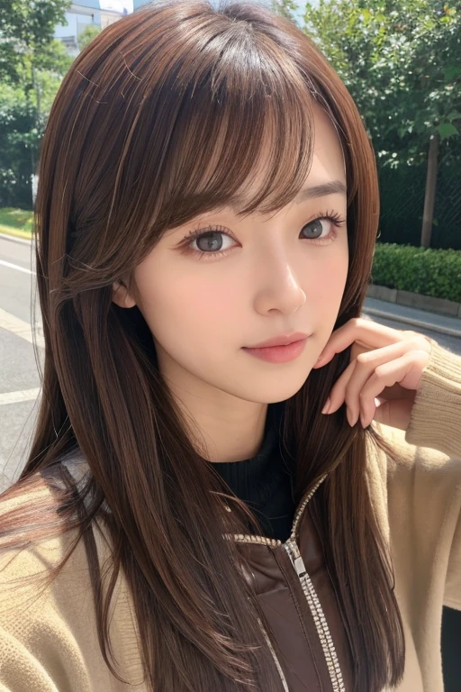 Caucasian、Aunt、Brown Hair