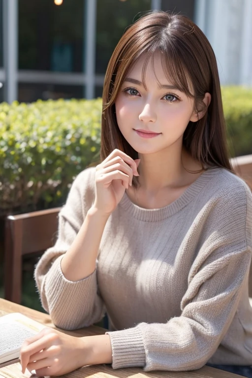 Caucasian、female、Brown Hair、Older age