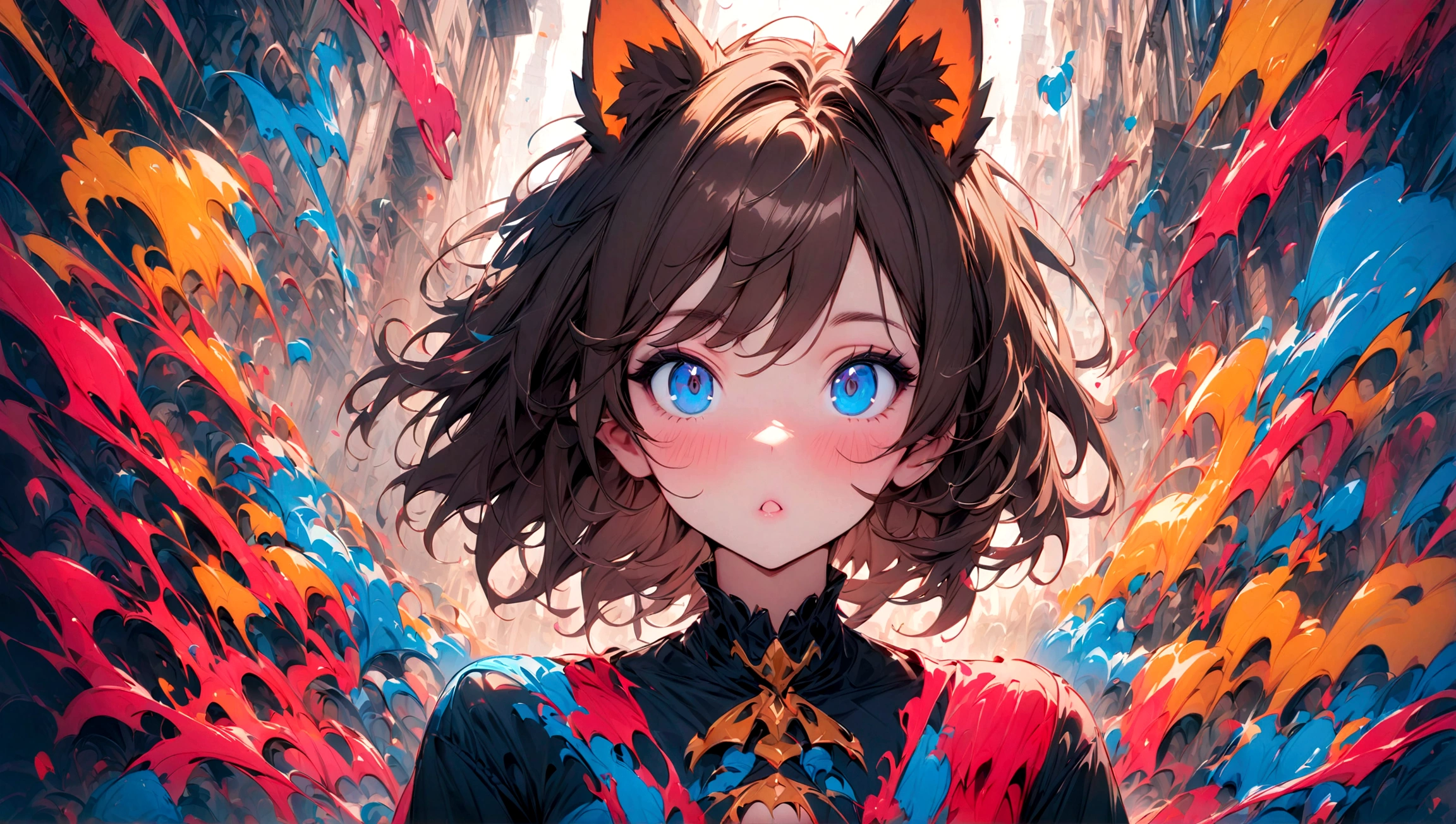 (animal ears), dark brown hair, blue eyes, (masterpiece), (best quality), (ultra-detailed), more_details:-1, more_details:0, more_details:0.5, more_details:1, more_details:1.5, glowify