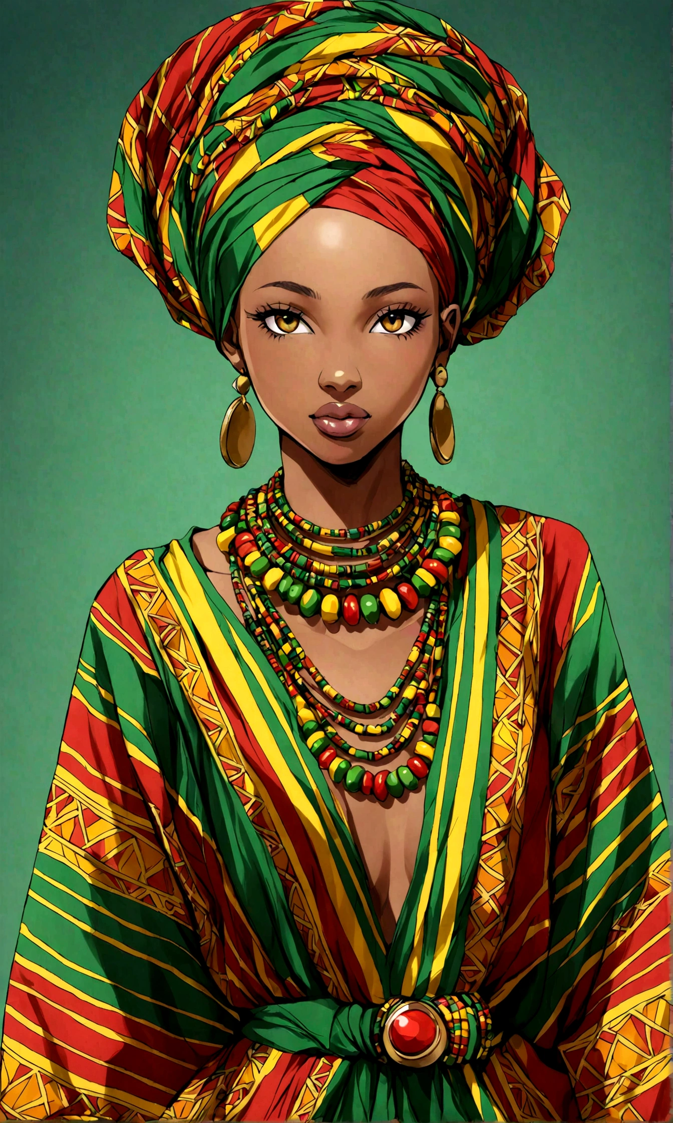 Reggae Fashion African Girl