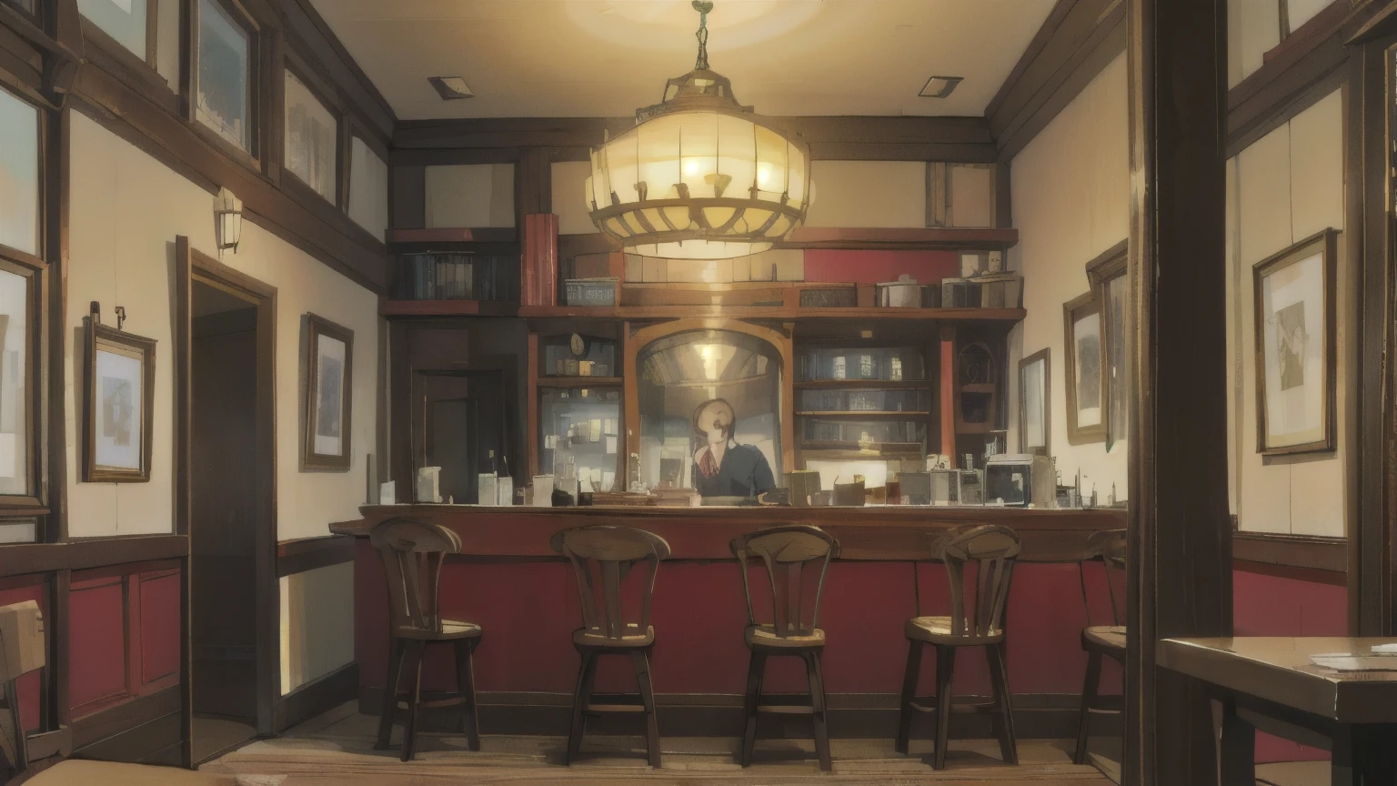 ((best quality)), ((masterpiece)), (detailed), Nice atmosphere cafe