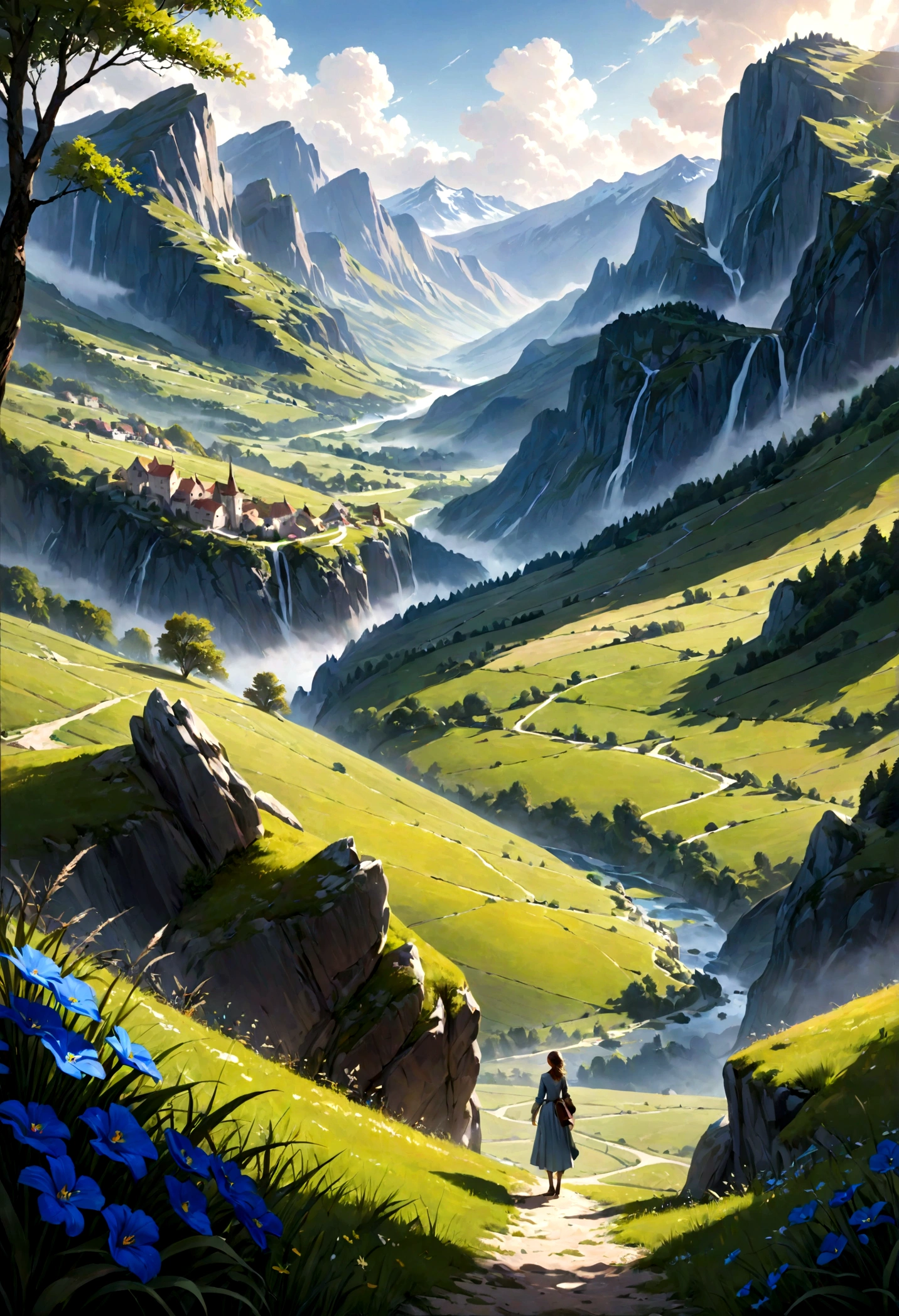 paysage de femme
