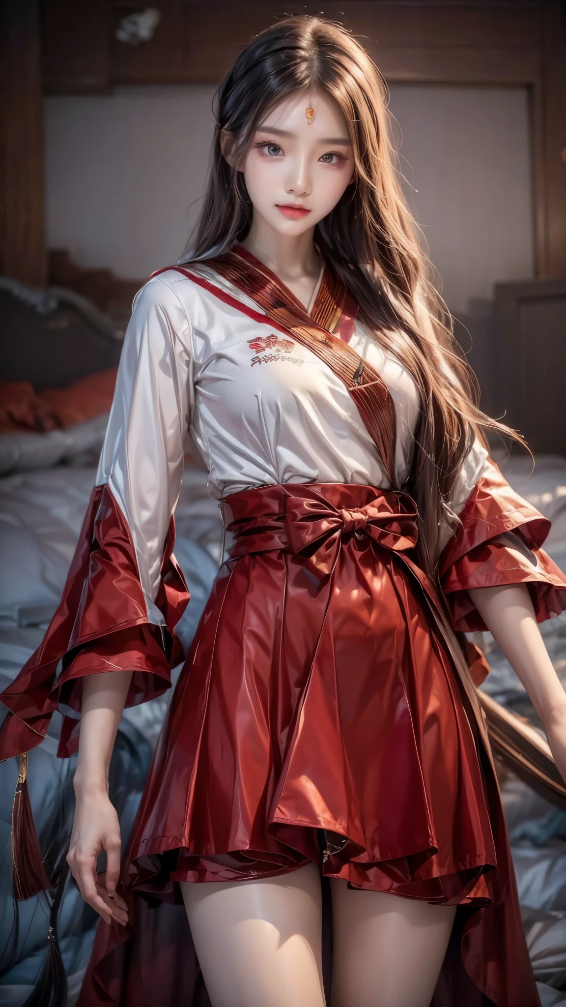 Three Asian women pose in a room for a photo, ulzzang, 3 sisters looking in the mirror, 8K)), popular korean makeup, profile picture, beautiful girl, 8K selfie photo, cute - fine - face, popular korean makeup, Xision Wu, cute girl, korean girl, avatar profile picture, sakimichan, very high quality, super realistic realism, super refinement, high quality, 8k resolution, diverse style, bare shoulders without showing chest,