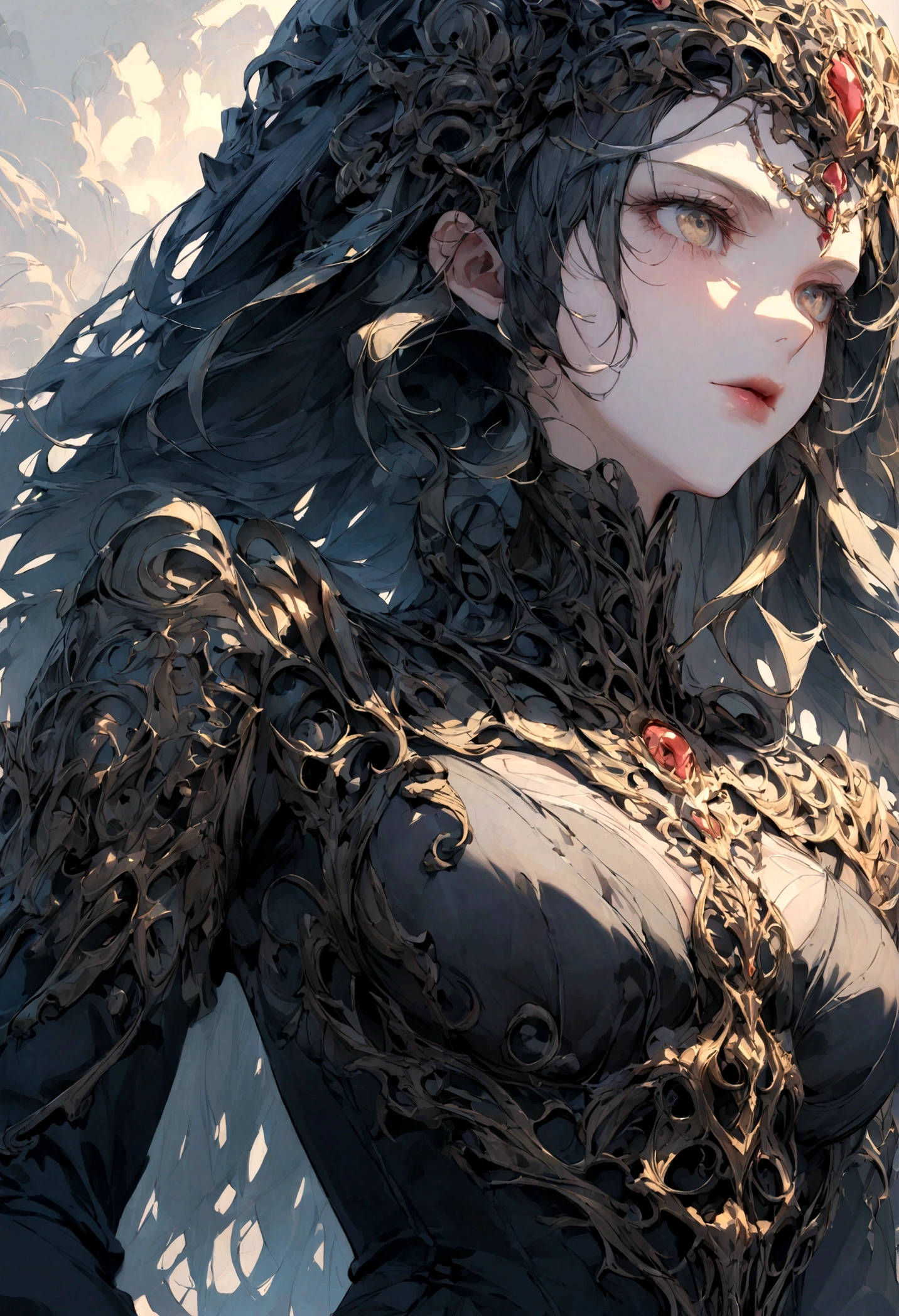 Lovecraft's Goddess、Close up from the waist up