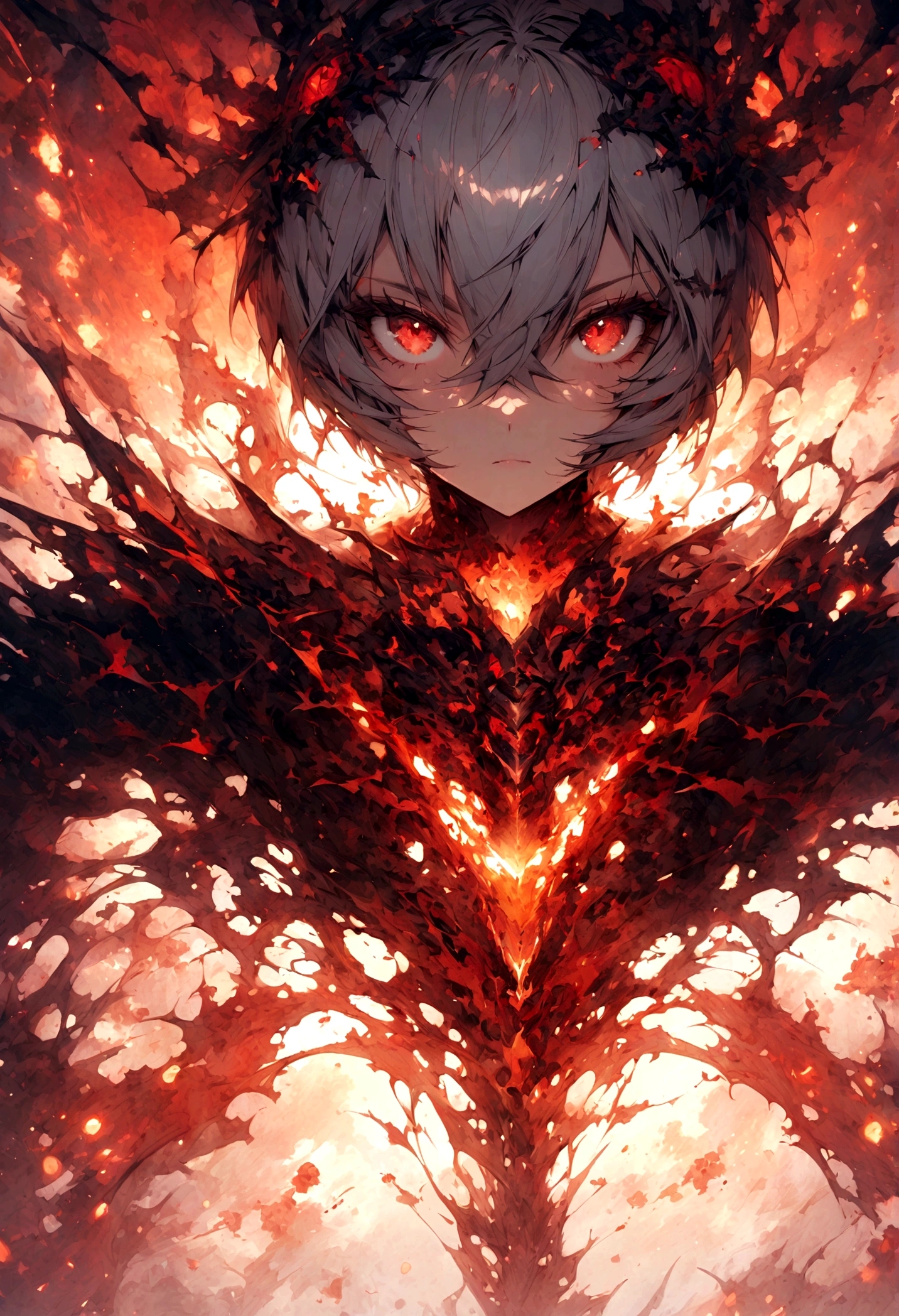 ayanami rei, anatomically correct,solo,xianxia,Close-up shot,xianxia