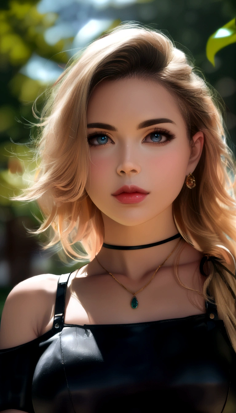 (((ultra realista))) foto, obra maestra, Calidad superior, (pale skin), (cara y ojos ultra detallados:1.1), 1 chica, Adulto, escote profundo, (maquillaje de ojo, Mask) , ((labios grandes y detallados)), ((pelo ondulado rosa)), ((Chiolka)) , ((pechos naturales)). ((posando)), Photoshoot, studio ((Luz de contorno)), (El juego de luces y sombras), profundidad de campo, bokeh, (Special attention to leather details.: 1.2), (Ambiente luminoso del marco., colores pasteles, Colores negro), ((retrato, close to the camera)) , ultra detialed, 