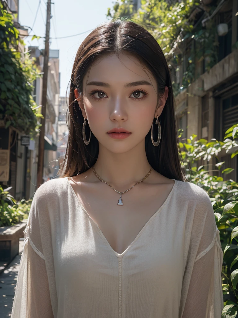 (masterpiece, best quality:1.2), (8k uhd, 16k, 32k, ultra high res), (photorealistic:1.37), (RAW photo), ultimate-realistic, ultimate-realistic details, ultimate-realistic texture, ultimate-intricate details, ultimate-realistic lighting, ultimate-realistic shadow, japanese girl, 24yo, ultimate-cute face, ultimate-RAW skin, ultimate-eyes, (Post Apacolypse Wanderer), (Female), (Fantasy Apocalyptic Setting), | (Wandering through overgrown City),(Quite a bit BODY Generation!!!), (Insane clothing details), (Apocalyptic Outfit), (aesthetic style), (Clothing show skin), (Necklace), (Pistol on hip), (Military boots), (Earings), | (Long beautiful hair), (Interesting hair style), (Beautiful Face), (shiny Eyes), (Light skin), (exhausted face expression), | (Kynetic body parts), (body in motion), (Proportionate body), (Human Body), (aesthetic body), | (Complex Background), (High Resolution Image), (Cinematic), (stunning visual masterpiece!), (professional composition), (Best Quality),