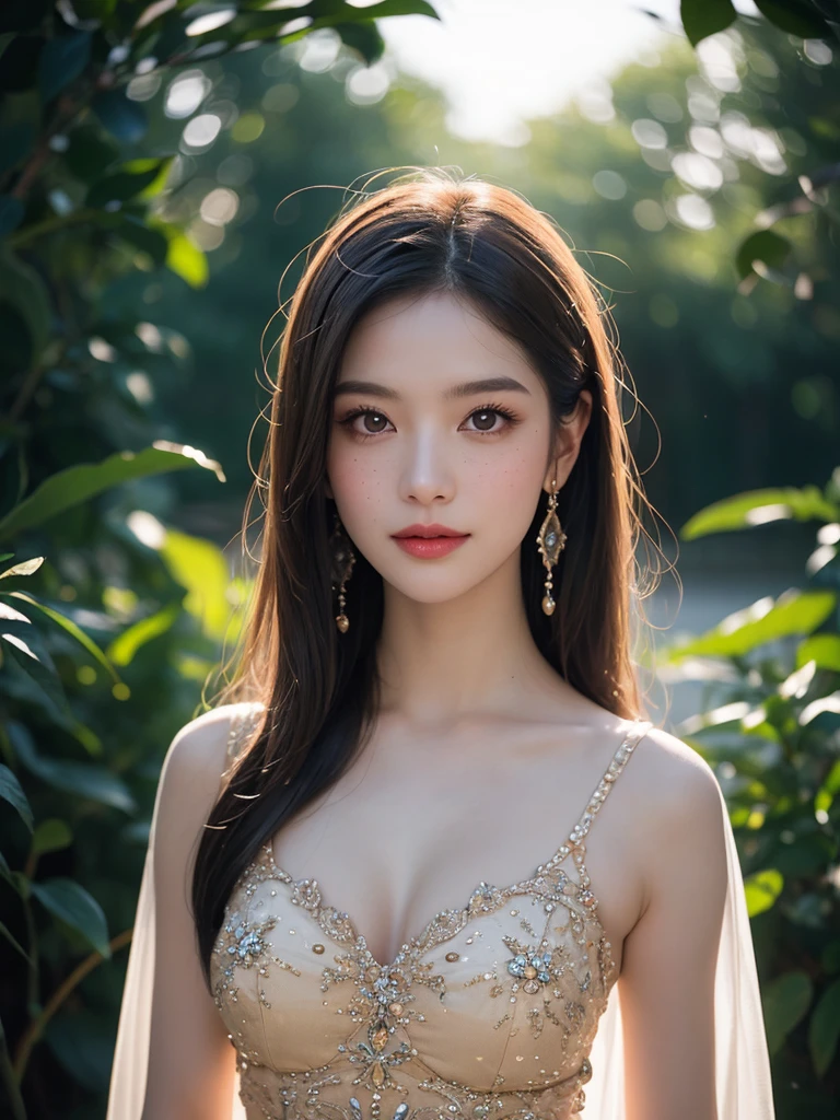 (masterpiece, best quality:1.2), (8k uhd, 16k, 32k, ultra high res), (photorealistic:1.37), (RAW photo), ultimate-realistic, ultimate-realistic details, ultimate-realistic texture, ultimate-intricate details, ultimate-realistic lighting, ultimate-realistic shadow, japanese girl, 24yo, ultimate-cute face, ultimate-RAW skin, ultimate-eyes, A mystical Oneiromancer stands amidst the fading light of dusk, her attire sparkling as if made of crystallized dreams. (Quite a bit body)The image depicts a spellbinding scene showcasing the enchanting figure with an ethereal quality. Her flowing garments glisten with an otherworldly aura, bright smile, radiating a sense of mysticism and magic. The composition evokes a sense of wonder and fascination in the viewer. tilt shift, night lighting, bokeh, film grain, Hasselblad X2D 100C + XCD 2,5/25V, F/1.8, (cinematic still:1.2), freckles, 35mm photograph, film, bokeh, professional, 4k, highly detailed, perfect fingers ,Extremely Realistic, UHD. Soft earthy tones. Dream catcher.