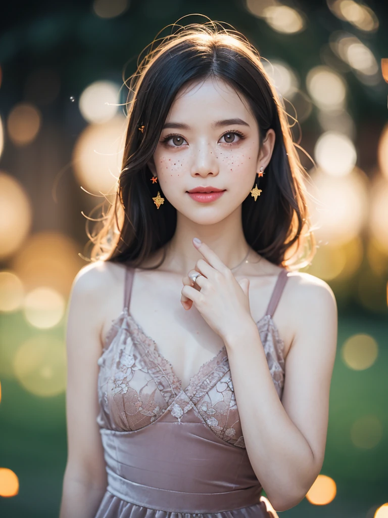 (masterpiece, best quality:1.2), (8k uhd, 16k, 32k, ultra high res), (photorealistic:1.37), (RAW photo), ultimate-realistic, ultimate-realistic details, ultimate-realistic texture, ultimate-intricate details, ultimate-realistic lighting, ultimate-realistic shadow, japanese girl, 24yo, ultimate-cute face, ultimate-RAW skin, ultimate-eyes, a colorful festival of lanterns background, beautiful androgynous, lace and velvet dress, beautiful face, beautiful legs, light orange eyes, very happy face, very cute smile, auro glowing light skin, full body, colorful colors, detailed background beautiful, 7-eleven store, night vibe, Atmosphere like Kyoto Animation, luminism, three dimensional effect, playful body manipulations, smile, gaze into the camera, Whimsical lighting, Enchanted ambiance, Ethereal glow, Silent Luminescence, Whispering Silent, Iridescent Encounter, pixie dust glittering, vibrant background, night sky, full body, (((rule of thirds))), (bokeh:2), backlight, long exposure:2, film grain, Hasselblad X2D 100C + XCD 2,5/25V, F/1.8, (cinematic still:1.2), freckles, 35mm photograph, film, bokeh, professional, 4k, highly detailed, perfect fingers ,Extremely Realistic, UHD,
