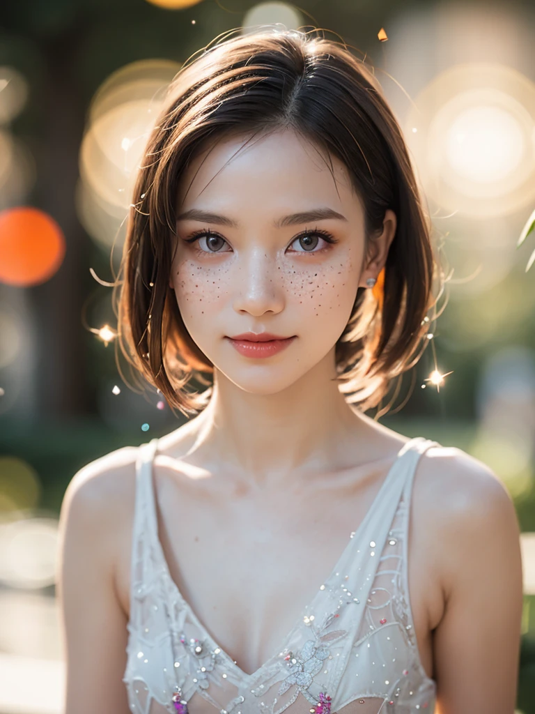 (masterpiece, best quality:1.2), (8k uhd, 16k, 32k, ultra high res), (photorealistic:1.5), (RAW photo), ultimate-realistic, ultimate-realistic details, ultimate-realistic texture, ultimate-intricate details, ultimate-realistic lighting, ultimate-realistic shadow, japanese girl, 24yo, ultimate-cute face, ultimate-RAW skin, ultimate-eyes, a colorful festival of lanterns background, beautiful androgynous, lace and naked breasts, beautiful face, beautiful legs, light orange eyes, very happy face, full body, colorful colors, detailed background beautiful, 7-eleven store, night vibe, Atmosphere like Kyoto Animation, luminism, three dimensional effect, playful body manipulations, smile, gaze into the camera, Whimsical lighting, Enchanted ambiance, Ethereal glow, Silent Luminescence, Whispering Silent, Iridescent Encounter, pixie dust glittering, vibrant background, full body, (((rule of thirds))), (bokeh:2), backlight, long exposure:2, film grain, Hasselblad X2D 100C + XCD 2,5/25V, F/1.8, (cinematic still:1.2), freckles, 35mm photograph, film, bokeh, professional, 4k, highly detailed, perfect fingers ,Extremely Realistic, UHD,