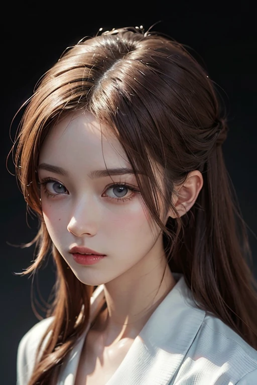 masterpiece, highest quality, highest quality, masterpiece, High resolution, concentrated, Anime Style, Close-up of a man's cartoon, Boys Design, Portraiture, Gisha, Anime Images, Redhead, 虹彩異color症の目, Hair covering the ears, Sophisticated and powerful appearance, Future, expensive, Hilarious, Luxury Clothing, colorful, color