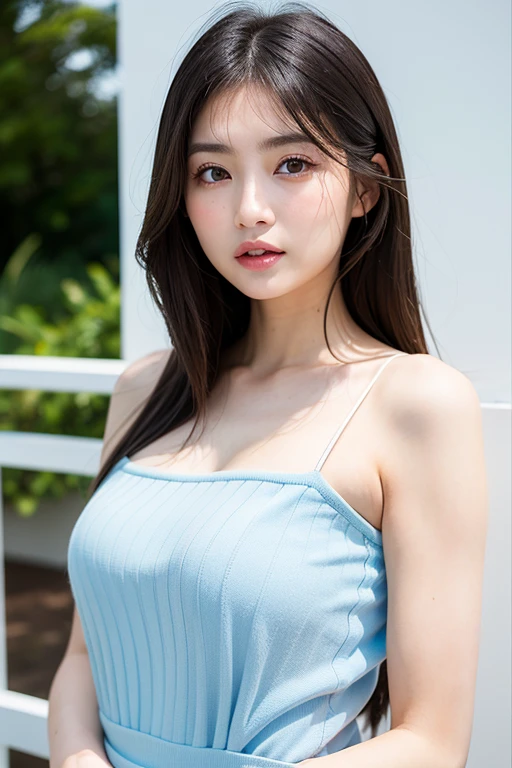 See-through tops,camisole、(背景にWhite wall、Some of her hair is sky blue:1.4)、White wall、In front of a white door、(窓のあるWhite wallの部屋)、((highest quality、8k、masterpiece:1.3))、Ultra-high resolution、(photoGenuineistic:1.4)、RAW Photos、Japanese,(face)、Genuine、Photographed in natural light、Highly detailed face and skin texture、Highly detailed lips、The correct state of the human body、Medium Hair、Black Hair、Various poses、Natural color lip