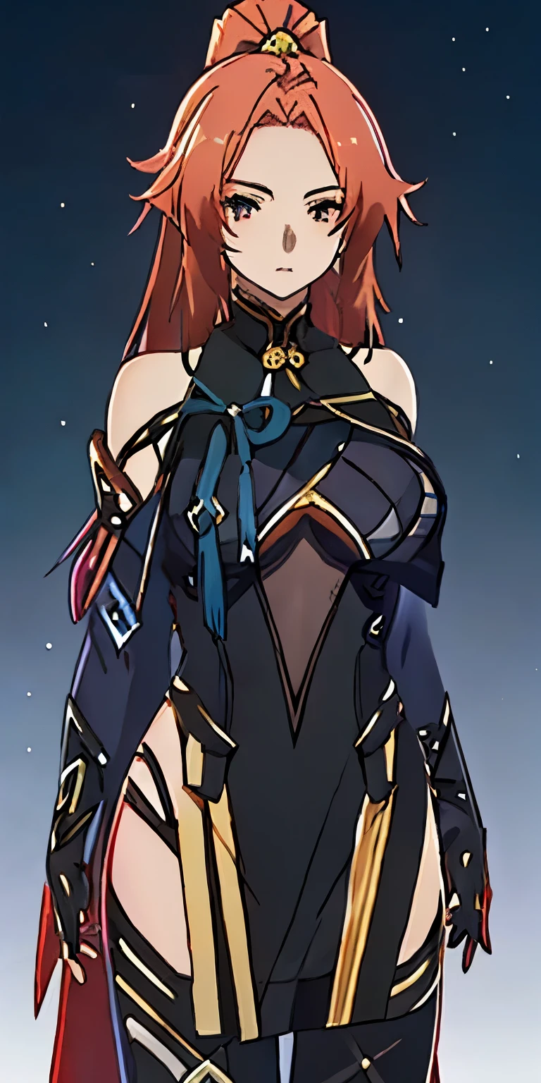 a close up of a woman in a black and gold outfit, cushart krenz key art feminine, extremely detailed artgerm, wlop and sakimichan, ayaka genshin impact, wlop rossdraws, biomechanical oppai, 2. 5 d cgi anime fantasy artwork, 8k high quality detailed art, keqing from genshin impact,fullbody