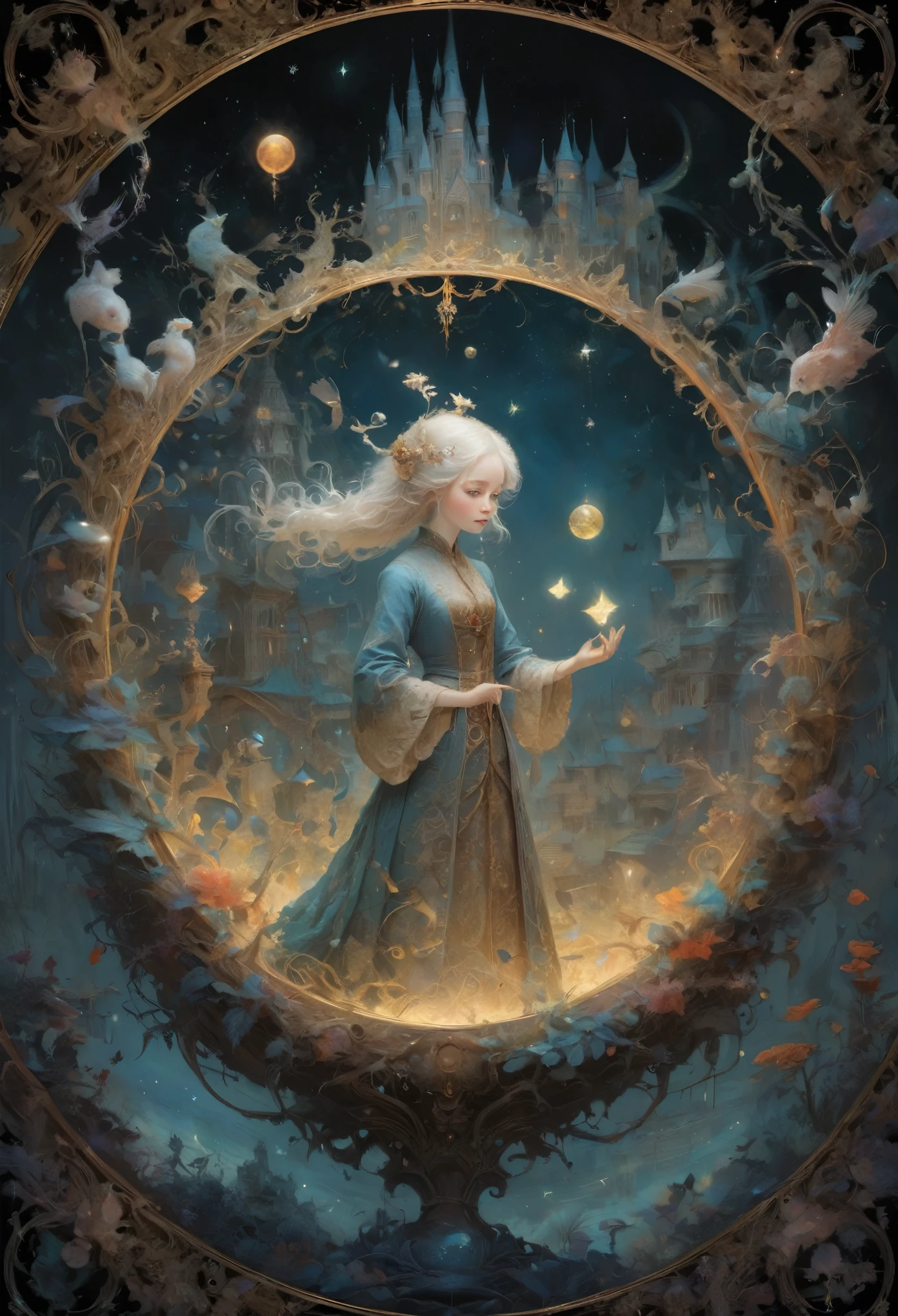 By Daniel Merriam『magic cirlcle』, highest quality, masterpiece, 8k, Representative works, Official Art, Professional, Super intricate details