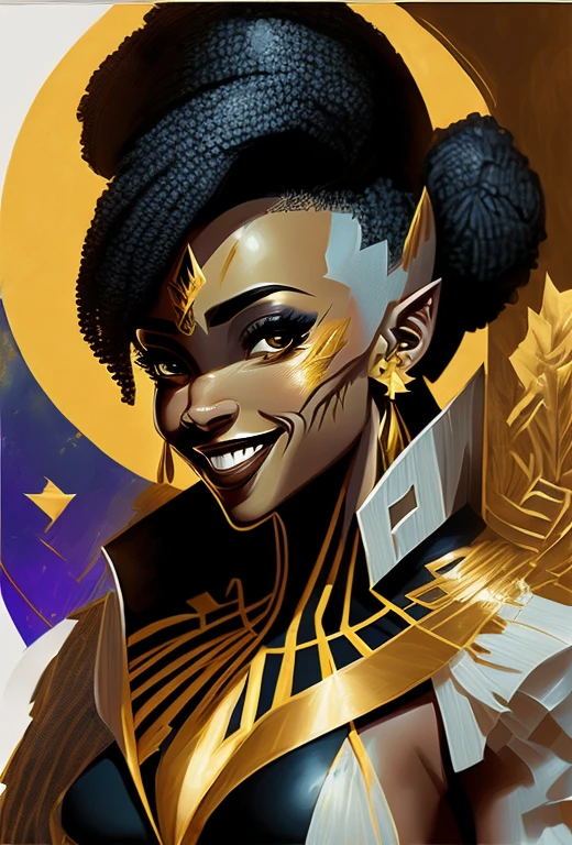 (melhor qualidade, 4k, 8k, high resolution, obra-prima: 1,2), ultra detalhada, (realista, fotorrealista, fotorrealista: 1,37),(melhor qualidade, realista),
Mulher (35 anos, Nigeriana, extremamente bonita, maquiagem afrofuturista) (Deusa), medidas((Busto 99cm), (cintura 66cm),quadril(95),(Altura perna 88cm), (entre pernas 68)), roupa (amarelo ouro, (typical nigeria), altamente detalhado), linda coroa,sorriso bonito, alegre no rosto, corpo perfeito, pernas musculosas, Uma Deusa, lighting directs to her.
Ambiente ( umbral, umbralino,pantanoso, escuro ao fundo, lodo, arvores disformes), Expression hiper-realista
melhor qualidade,obra de arte,ultra high resolution,(fotorrealista:1.4),foto crua,(Authentic leather texture:1.3),(film grain:1.3), (Expression)((corpo todo:1.3)) ((sorriso:1.3))
,cinematic, excellent lighting), estilo cru, natural lighting, sombras sutis, rosto expressivo, cores frescas e vibrantes, cabelos fluindo com movimento, atmosfera arejada e leve, inspiradora e vibrante fortalecedora. - estilo cru, afrofuturismo