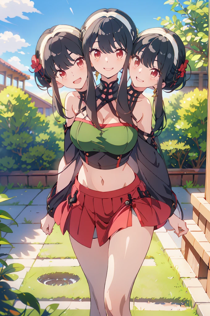 Very detailed, Highest quality, High resolution, Moe Anime, ((Three  girls in underwear:1.2)), (Black Hair:1.4), (Baby Fe eyes, Detailed eye depiction, Eyes sparkling, Dark eye color, View your audience, Pale skin, (Big eyes:1.4, Droopy eyes:1.4, Torogao:1.4), Focus on the face, In the park with cherry blossoms falling, ((The lower half is naked)), Bright Eyes, ((Nipples are visible through the fabric)), ((Petite)), ((Young)), ((nsfw:1.2)), (Flat Chest:1.4), ((Different hairstyles:1.4)), (A big smile:1.4), (Slightly below:1.4), ((Different bangs:1.2))