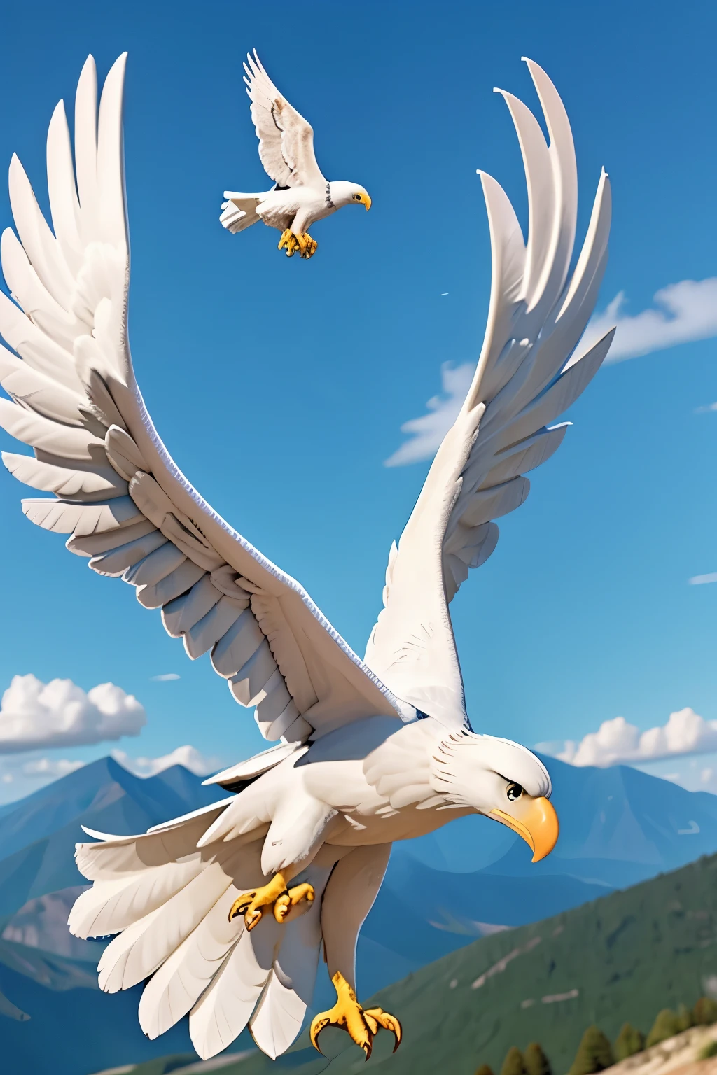 The big White EAgle Fly in the win To hight
(Usa)Eagle
