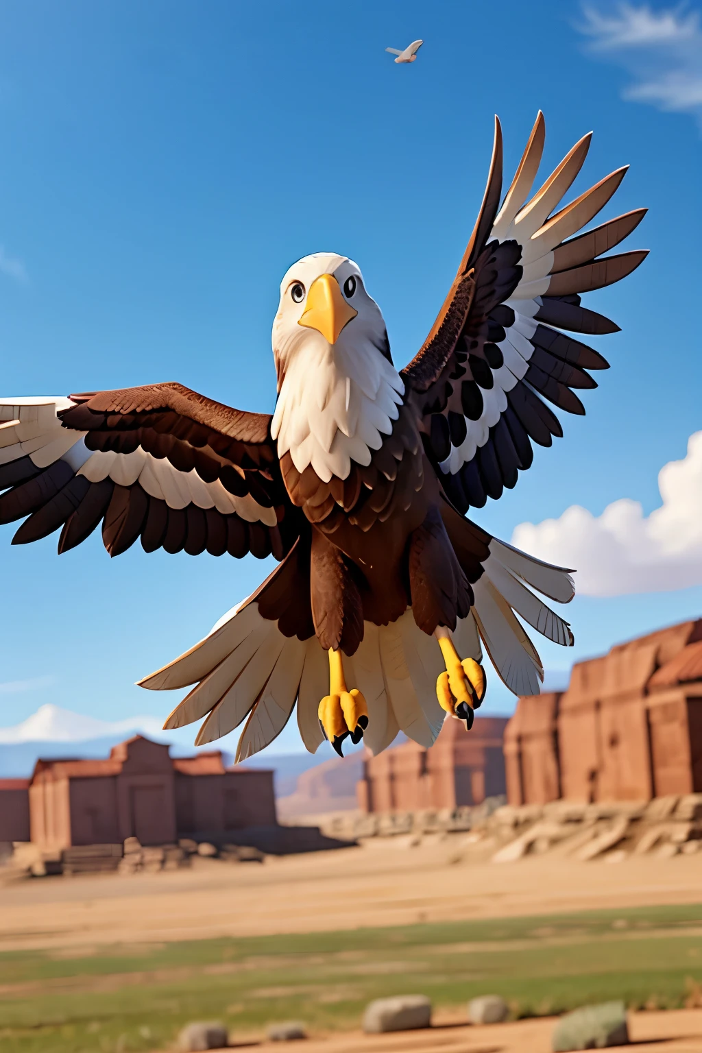 The EAgle Fly in the win (Usa)Eagle