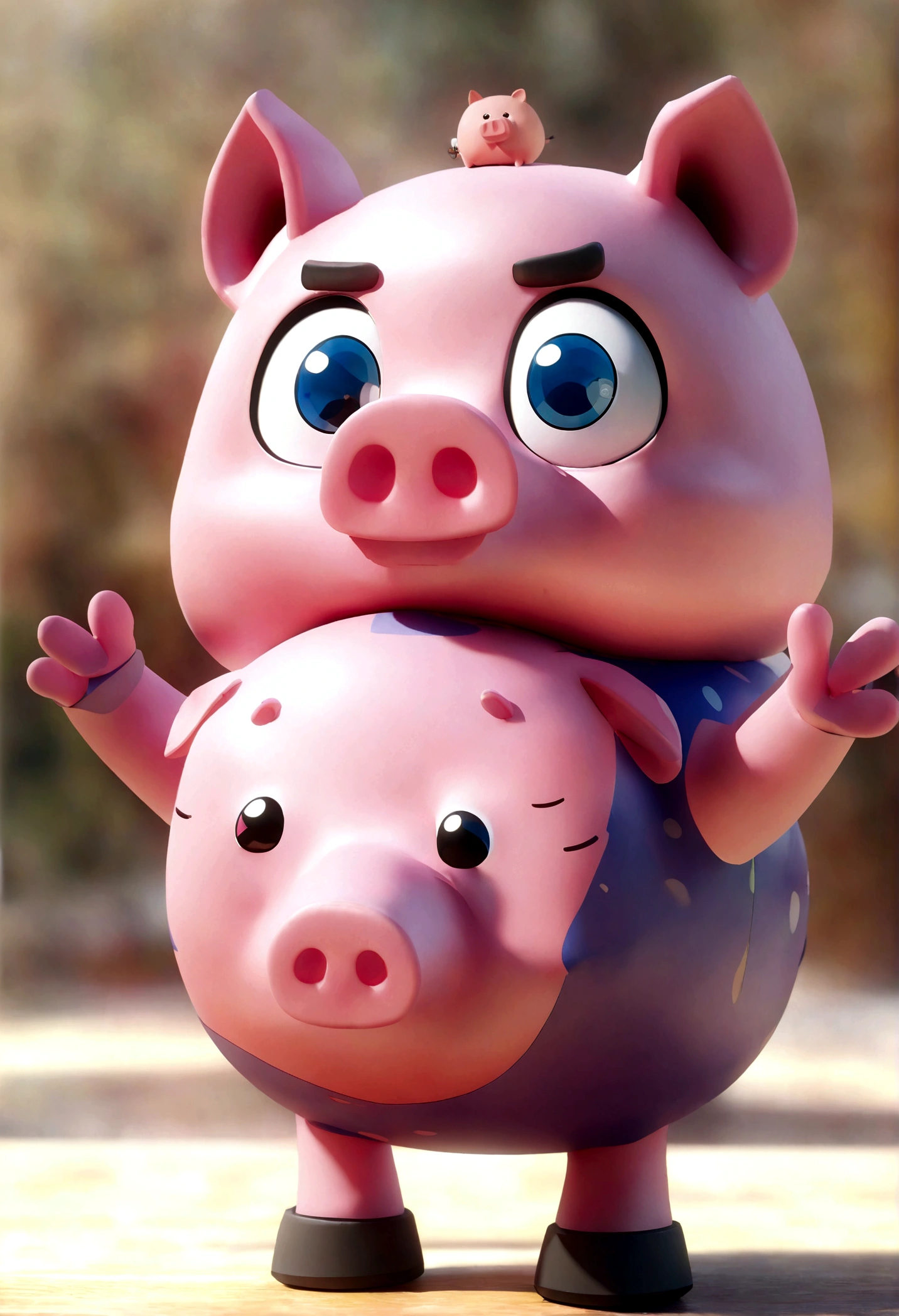 pig类动物, pig, 可爱的小pig,pig, Lovely and detailed digital art, Cute 3d rendering, Cute digital art, cartoon still, Pixar’s cute character designs, cartoon, cartoon, Cute Pixar characters, Cute cartoon characters, Lovely detailed artwork, anthropomorphic warrior 小pig, Pink Iconic Character