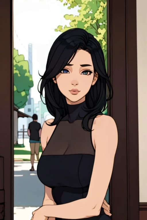 masterpiece, best quality, wallpaper, 1girl, solo, looking at viewer, upper body, depth of field,