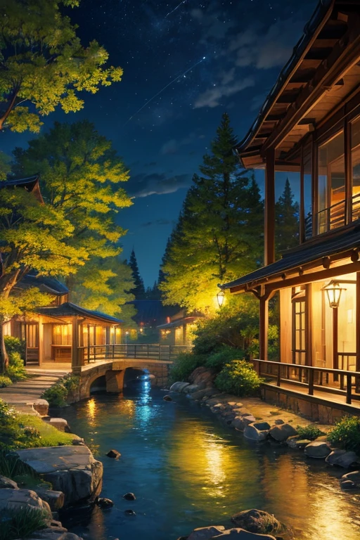 highest quality、Landscape painting、night、nature、Beautiful views