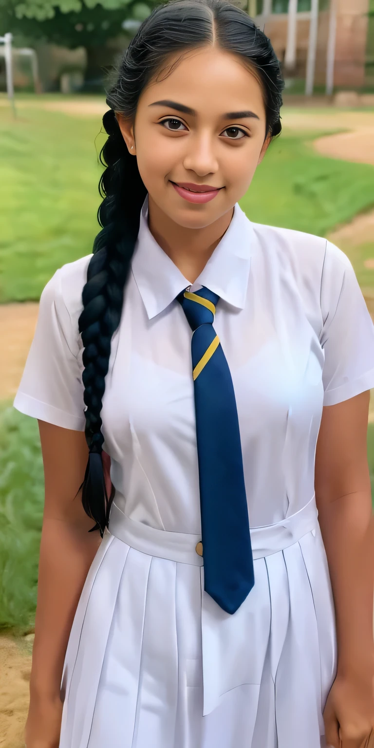  neat college girl, ((playing ,touching ,squeezing ,grabbing    )), person, (school uniform, braided hair ), (wide angel  ),outside the athletic field, (chubby), photorealistic, detail, skin texture, super detail, delicate and sexy collarbone, smile, super detailed face, detailed lips, detailed eyes, double eyelids, big boobs, big ass, realistic image 