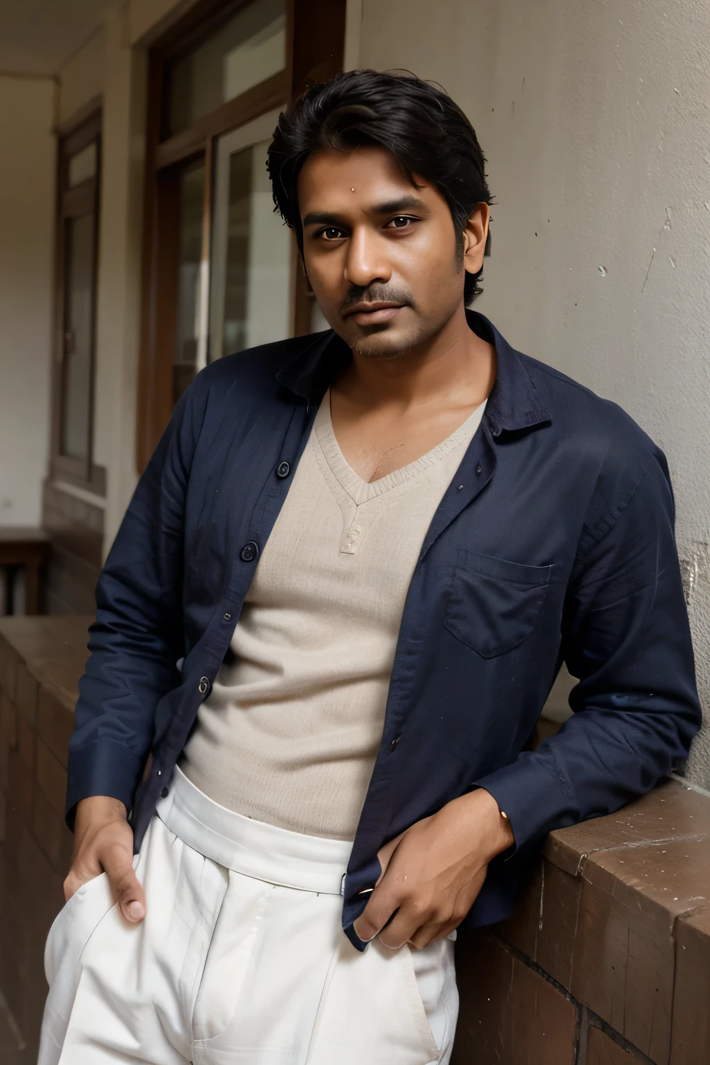 Indian man age 40 with cloths