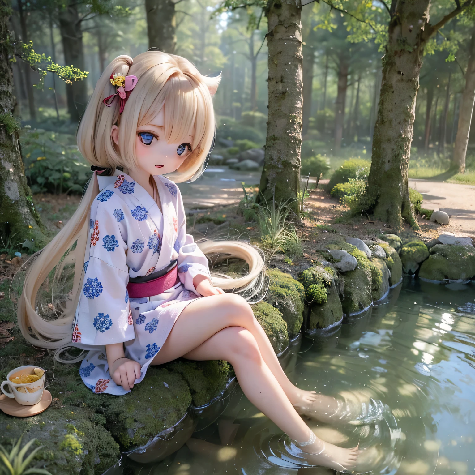 Armin Girls Chibi Yukata Hot Springs Inn、barefoot