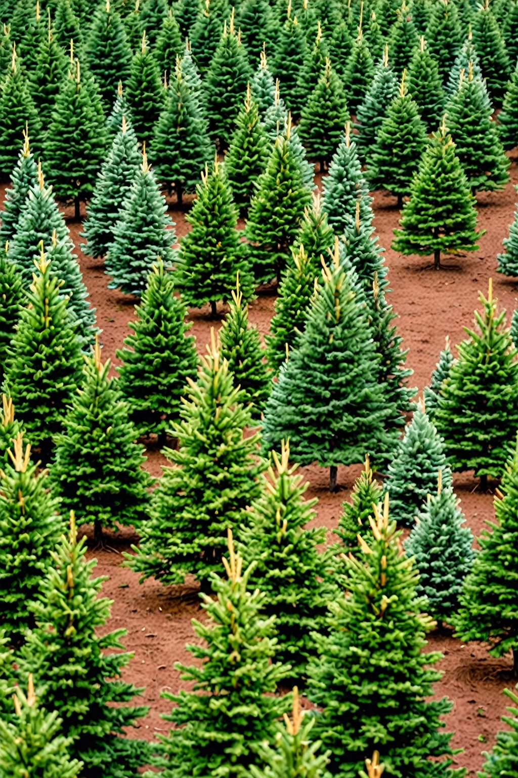 Forest of Christmas Trees