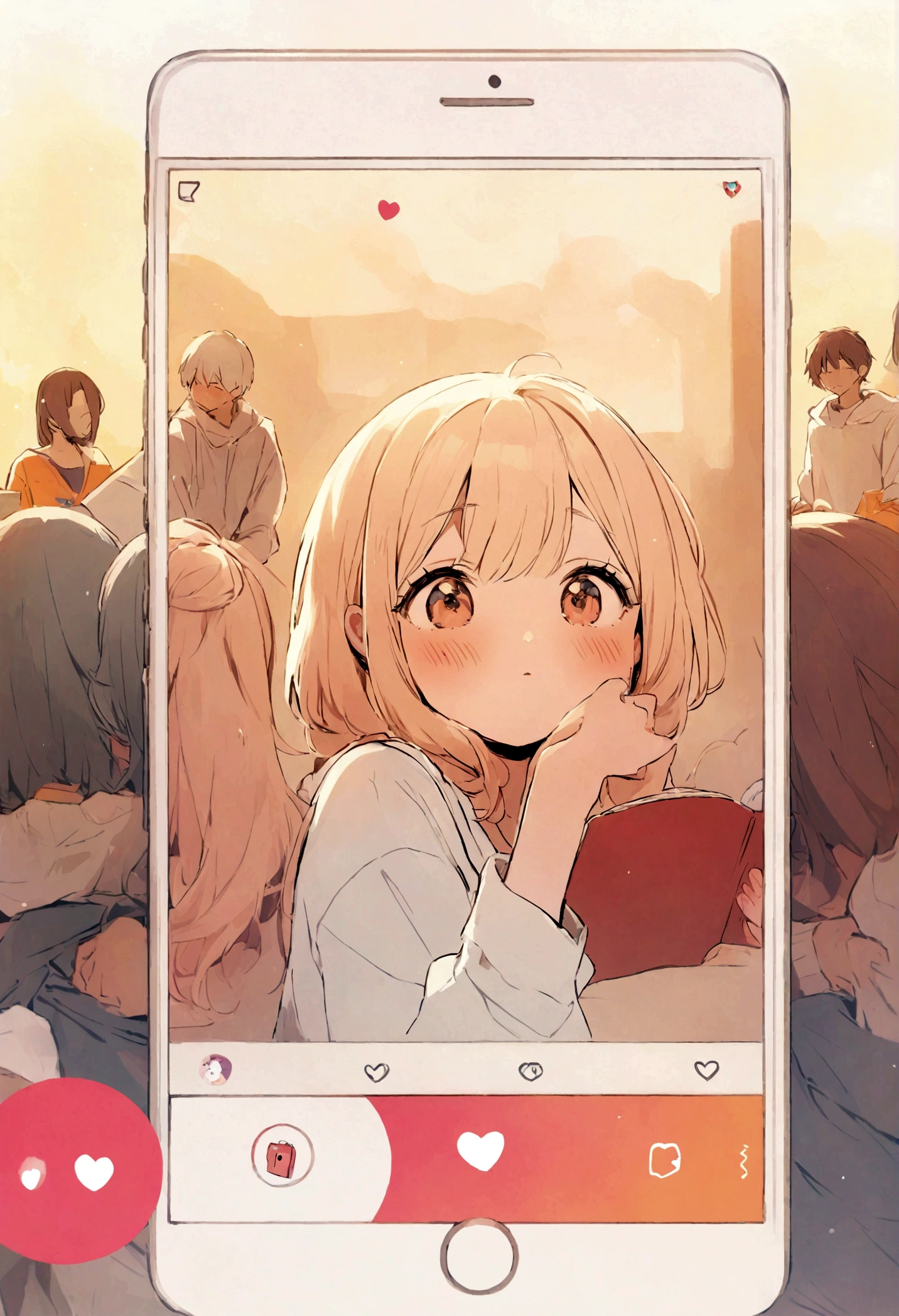 BGM、TikTok Account、simple、Easy to remember、calm down、high resolution、Warm colors、Book、Emotional、Boys and Girls