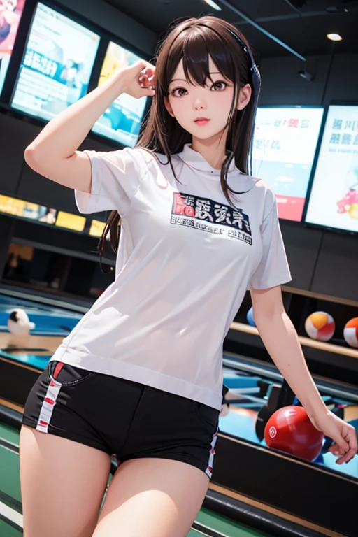 highest quality、masterpiece、High sensitivity、High resolution、One Woman、Slim Body、Bowling