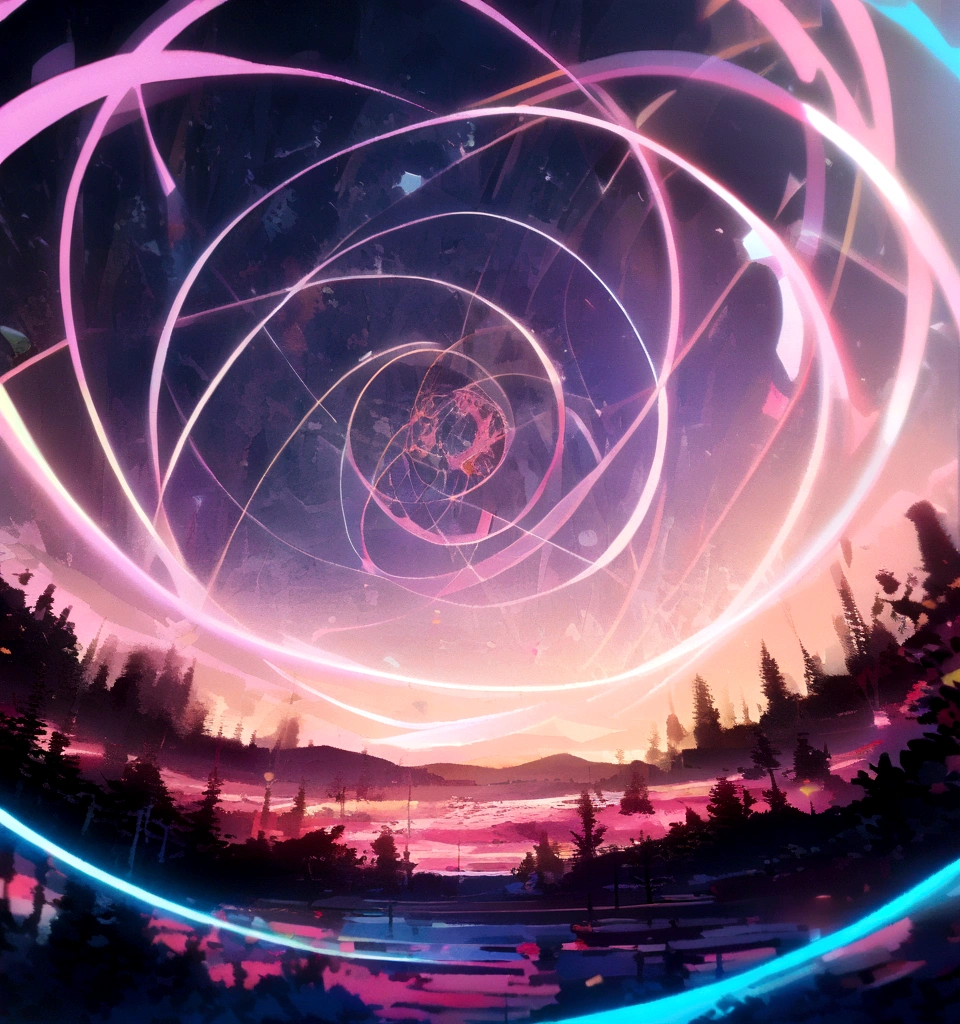 2girls,akemi_homura and kaname_madoka are holding hands in the center,geometric and chaotic background landscape,(in a very psychedelic nightmare), BREAK ,quality\(8k,wallpaper of extremely detailed CG unit, masterpiece,hight resolution,top-quality,top-quality real texture skin,hyper realisitic,increase the resolution,RAW photos,best qualtiy,highly detailed,the wallpaper,cinematic lighting,ray trace,golden ratio\),(long shot:1.5),(wide shot),(landscape),blur