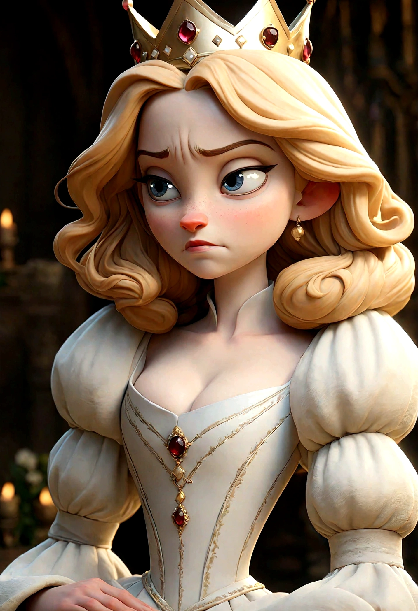 the white queen, sexy, perfect breasts,