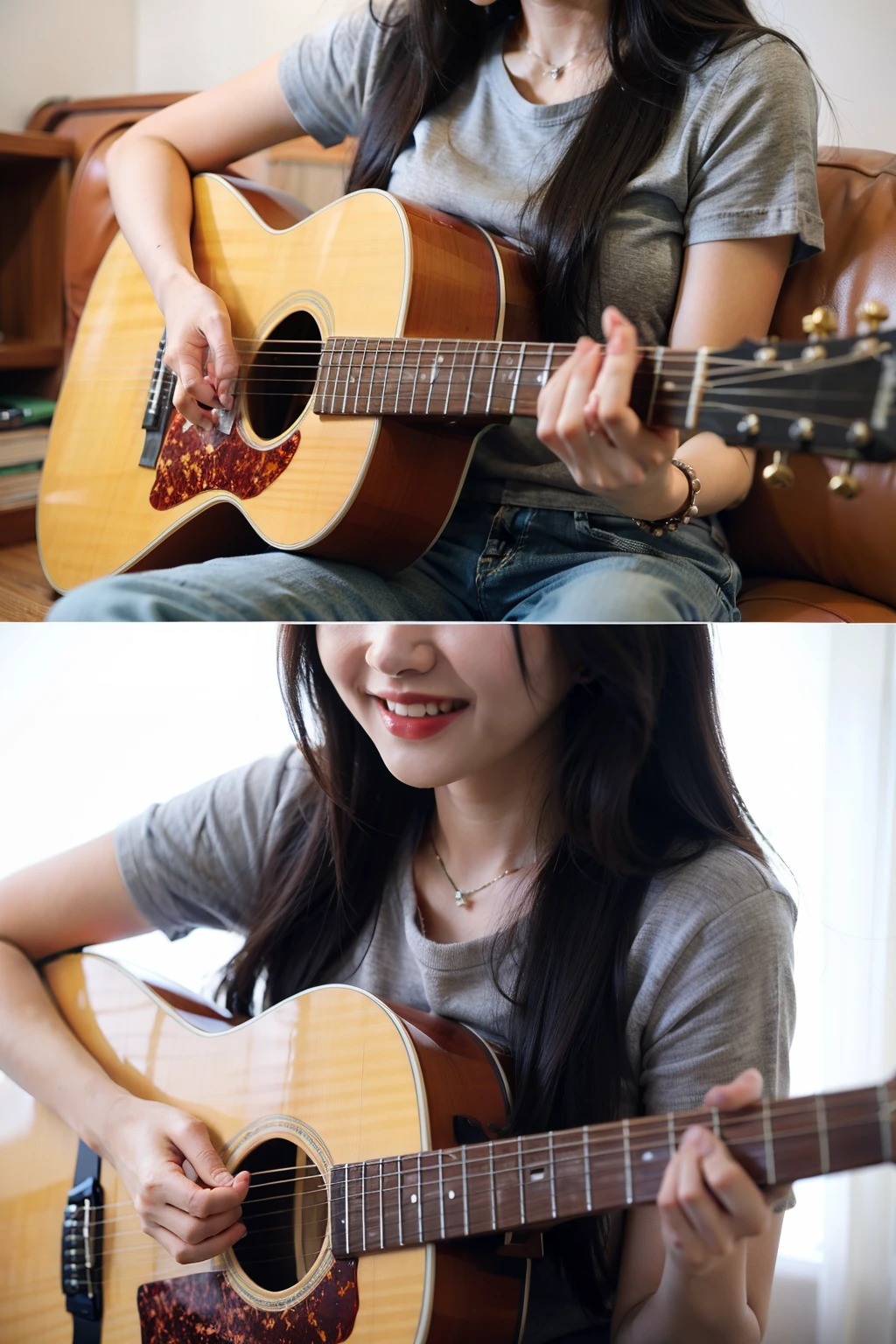 1.Girl 2.Good body proportions 3.Love to laugh 4.Can play guitar