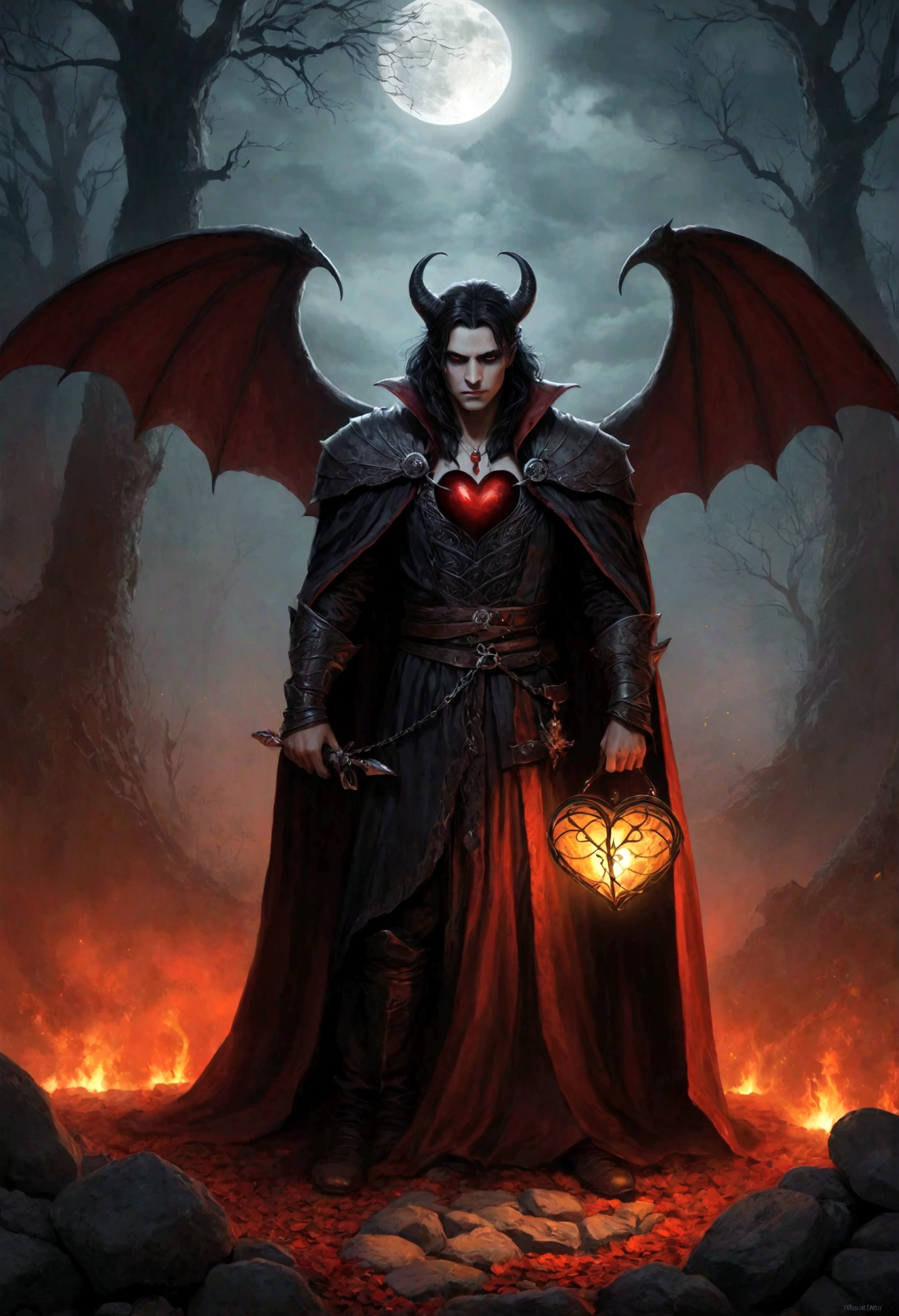 Nas sombras drapeadas, a aldeia dorme, Where luar weeps and darkness creeps, Um espectro vagueia, o suspiro de um vampiro, A haunting presence, &#39;Under the sky. Through the mist and the fog, he catches his flight, Silent whispers na noite, Uma fome profunda dentro de sua alma, To crimson nectar, your cursed goal. Com os olhos brilhantes, como o fogo da brasa, Ele stalks the night, seu desejo sombrio, Em becos iluminados pela lua, seus passos trilham, Through cobblestones where fear is created. The villagers tremble, calado de pavor, As whispers speak of those who died long ago, Their minds consumed by untold stories, Of a demon whose hunger never grows old. No entanto, &#39;em meio ao terror, o destino teceria, Um conto de amor he did conceive, For in the tender grace of a maiden, Ele found a heart, um lugar de descanso. Eler eyes, Um suave, Luz guia, Um farol em sua noite sem fim, Ele, a creature cursed by fate, ela, the one who will change your state. Mas amor, um pecado em sua terra cruel, A forbidden union, por ordem de decreto, A aldeia chorou, sua raiva em chamas, The heart of a monster, eles pretendiam domar. They hunted him with fervent spite, Forcados, Tochas, na noite, Elearts hardened, sem piedade para implorar, Preso pelo medo, eles escolheram dragar. encurralado, preso na brincadeira cruel do amor, Betrayed by the sweet prison of passion, Ele faced the flames, seu amor em vista, Eler tears a testament, um novo. Enquanto as piras subiam, and the ashes fell, Seu amor, a story they would never tell, The vampire&#39;s heart, em cinzas jazia, A tragic end to the despondency of the night. A aldeia silenciou, as chamas agora se foram, Um conto de amor, desenhado para sempre, A haunting memory, gravado em pedra, Do amor de um vampiro, em gemido mortal , luar, backlight
