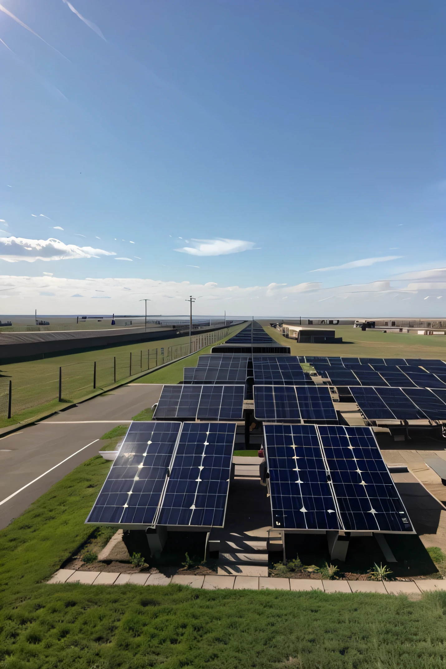 take a photo of modern solar panels (no people on phote pls)