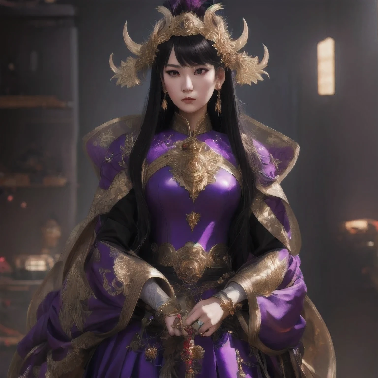 Female Warrior/Female Warrior/Woman warrior,there is a 18 years old in a purple dress holding a dragon, wlop and ross tran, ross tran 8 k, fantasy art style, chengwei pan on artstation, a beautiful fantasy empress, ross tran and wlop, ruan jia and artgerm, the dragon girl portrait, ig model | artgerm, artgerm and ruan jia，beautiful
1girl
bangs
blue eyes
closed mouth
ear piercing
earrings
grey background
hair ornament
jewelry
lips
looking at viewer
military
military uniform
nose
piercing
portrait
realistic
short hair
simple background
solo
upper body