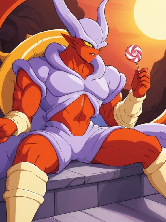 1boy,man,janemba,tall,(fang:1.5),(man_underwear:1.5),(topless male:1.5),(skinny:1.5),pectorals,(nipples:1.5),fighting_stance,lying,on bed,(shy:1.3),(blush:1.3),