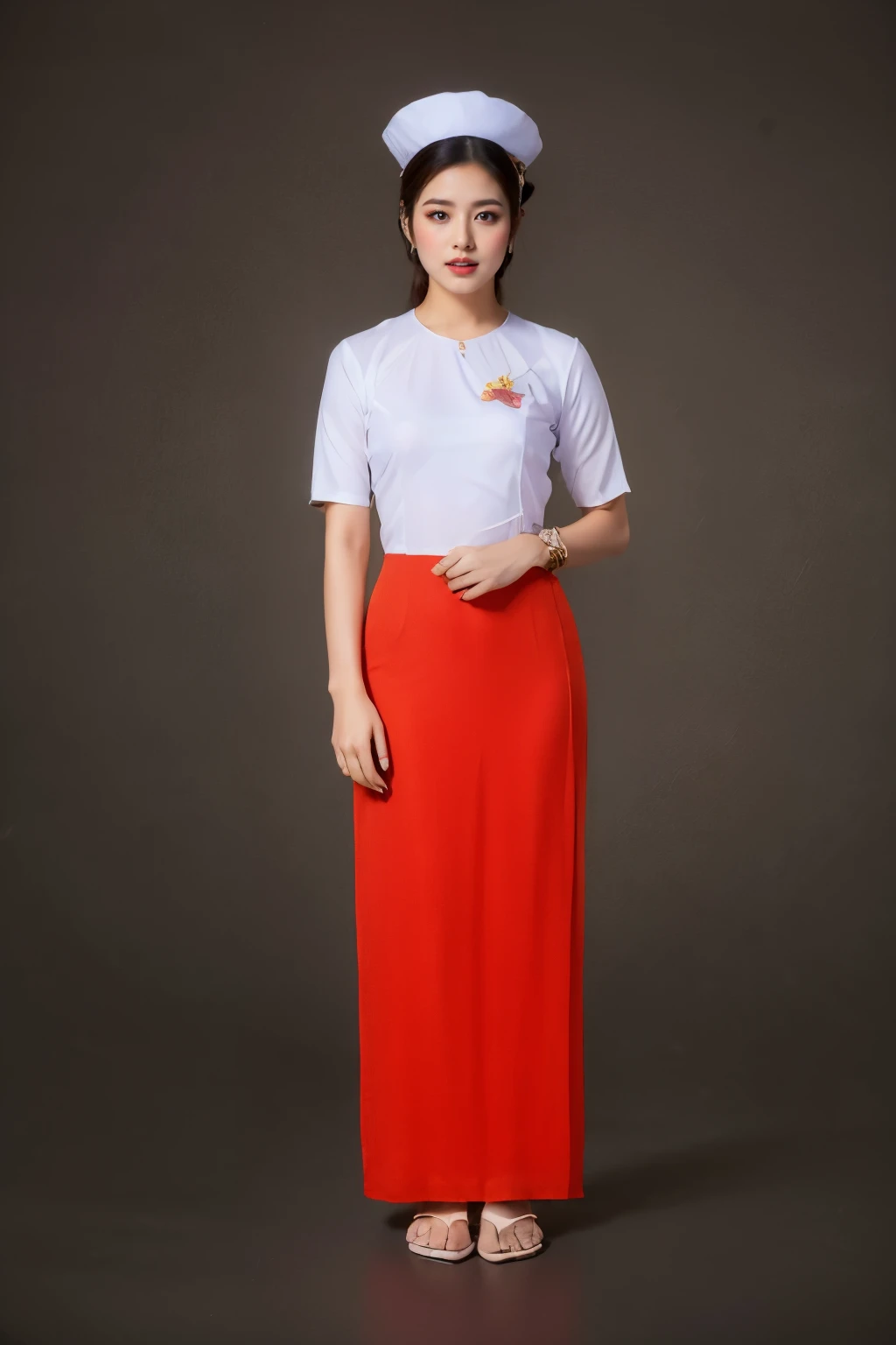arafed woman sitting on a stone ledge in a purple dress, sukhothai costume, nivanh chanthara, with lovely look, portait image, traditional beauty, in style of thawan duchanee, sitting on temple stairs, in balcony of palace, ao dai, purple bridges with leggins, from side, in style of lam manh