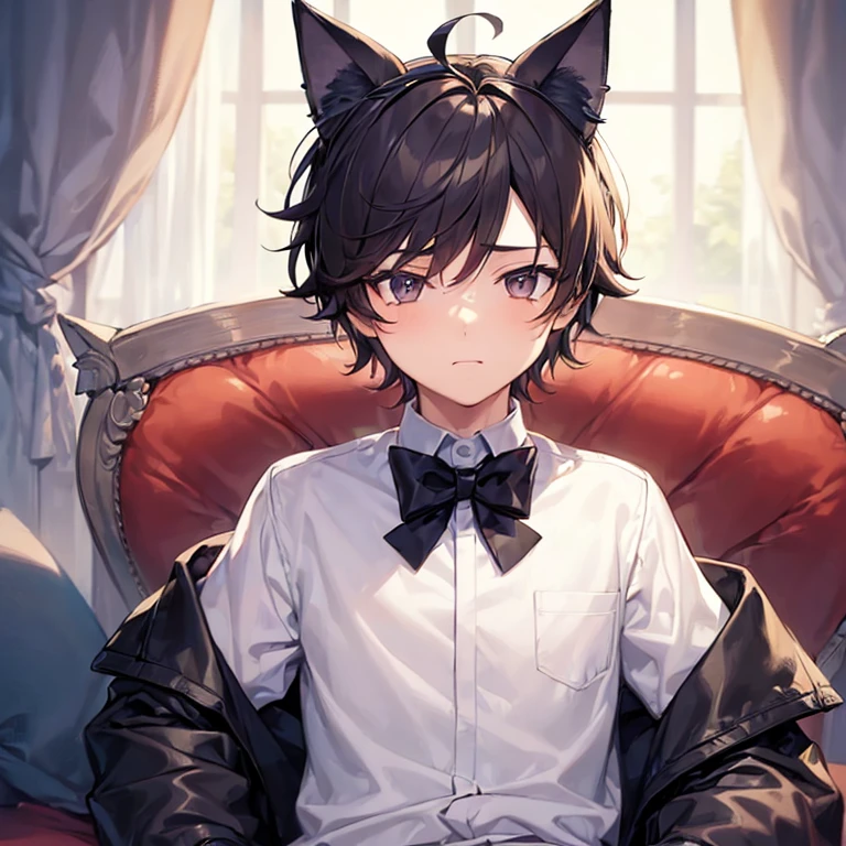 (((Boy with cat ears))), 8k, ((best quality)), , very cute