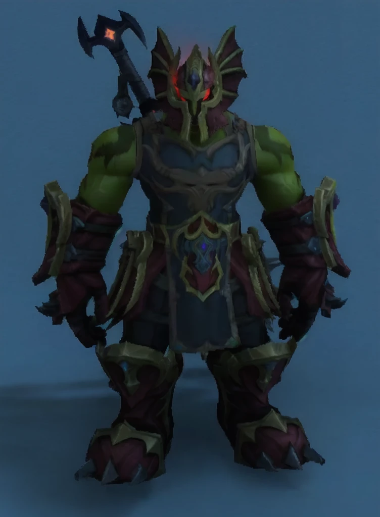 um close up de um personagem de desenho animado com uma espada e um capacete, armadura corrompida, titan of erebos, armadura do mundo de warcraft, Cavaleiro da morte, Cavaleiro da morte, wearing cloak on the destroyed plain, paladino sombrio, necromante masculino, intimidante armadura completa, roupa de guerreiro, armadura refletida de cor de fogo preto, dynasty warrior hybrid